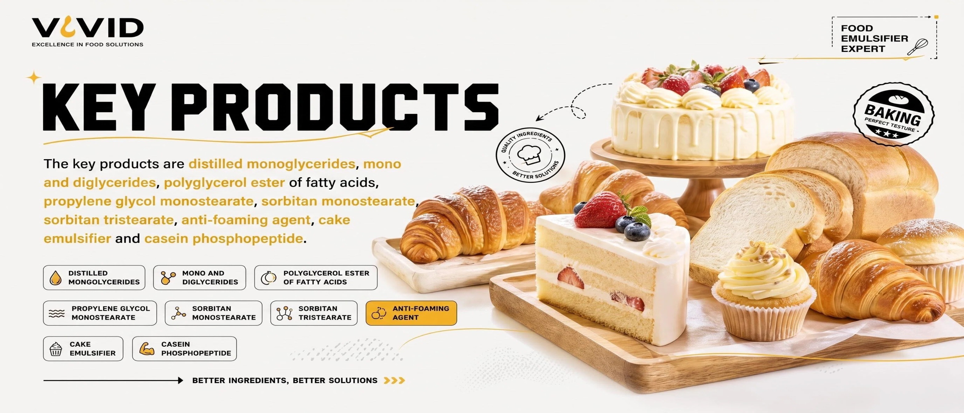 Qualidade Emulsivos do produto comestível fábrica