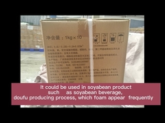 Agente antiespumante de qualidade alimentar para soja e produtos lácteos